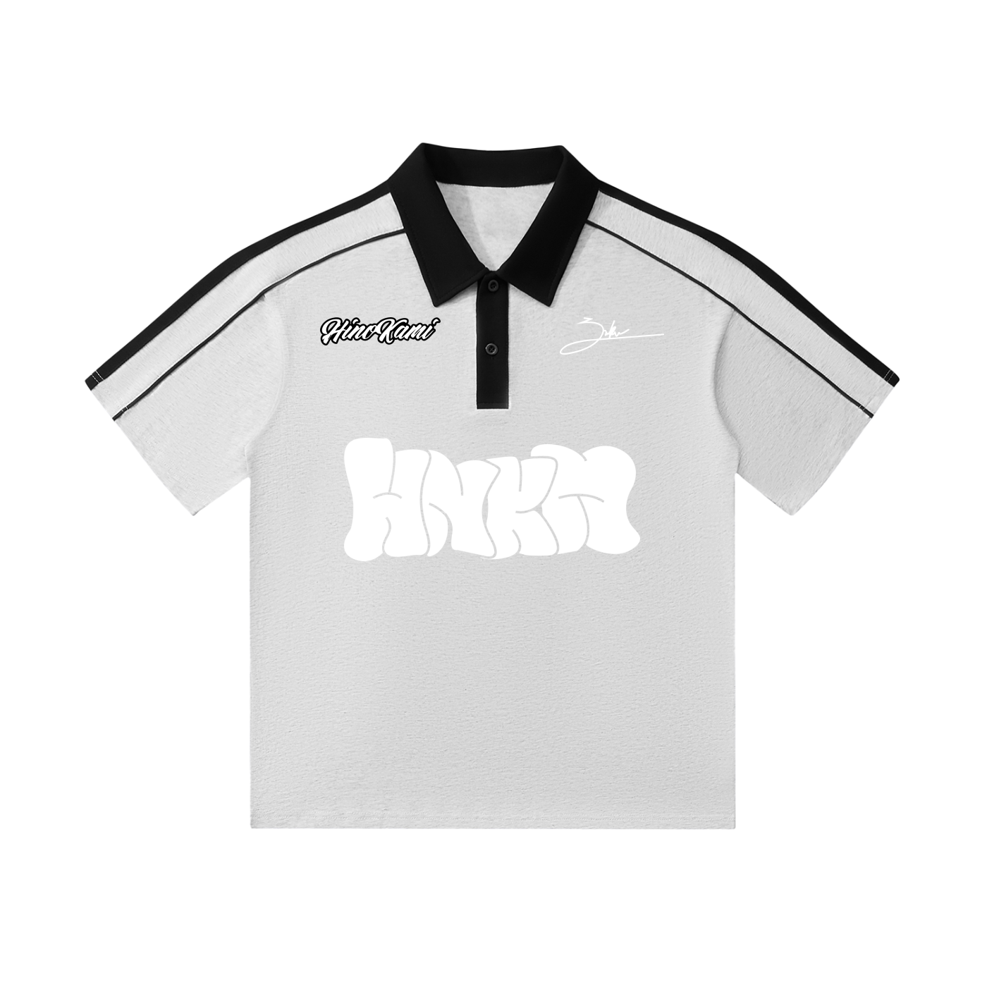 Contrast Collar Short-Sleeve Polo Shirt