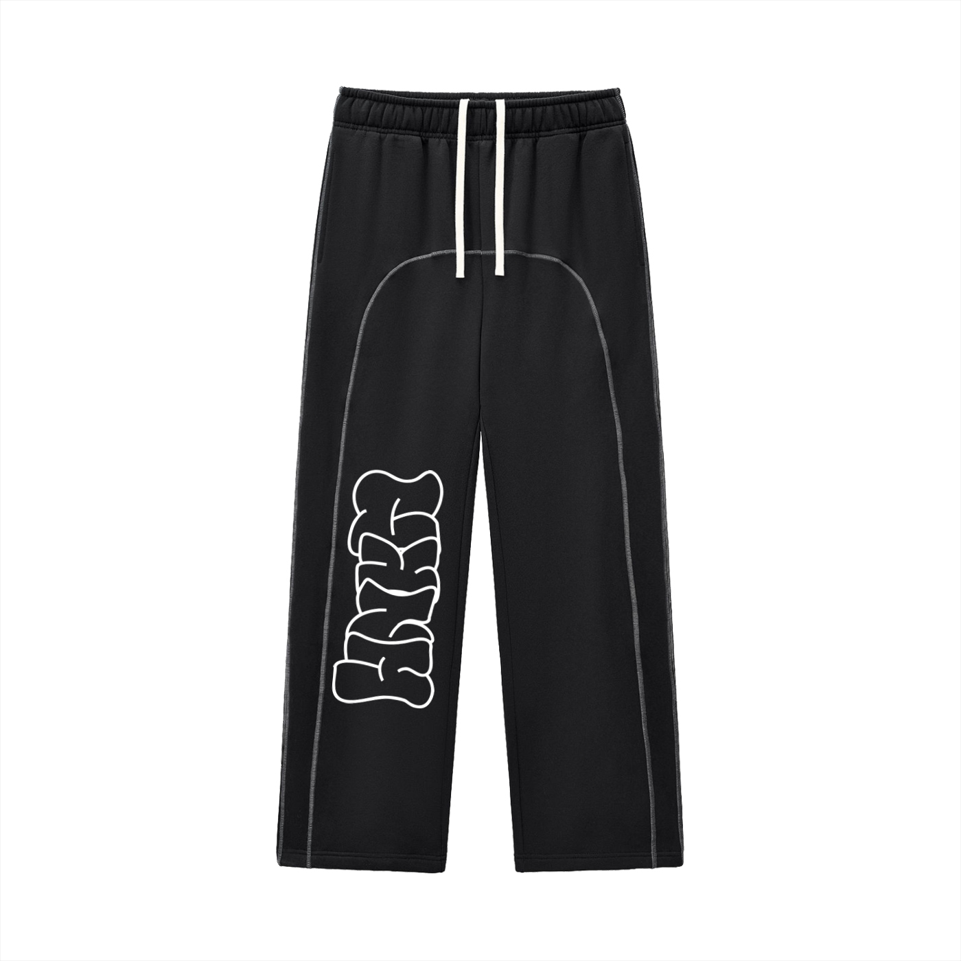 Contrast-Stitched Fleece Sweatpants