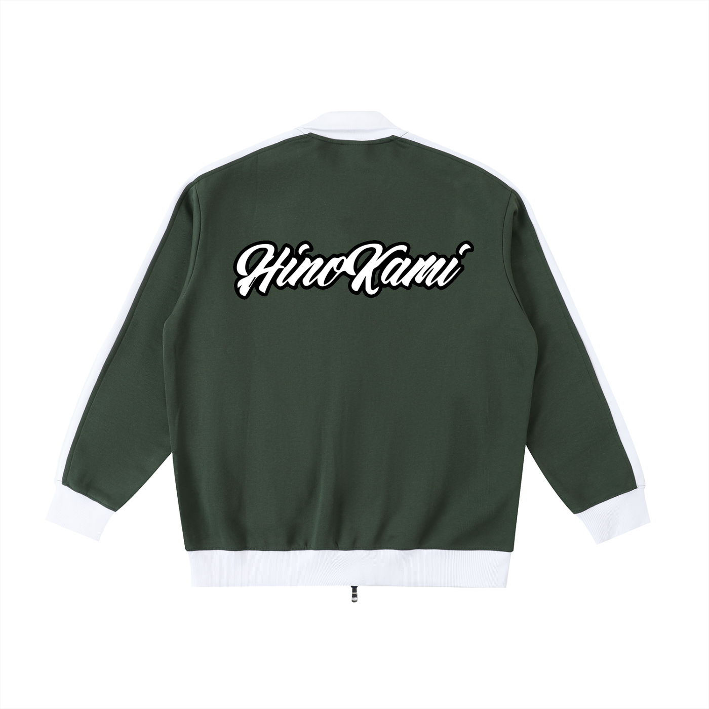 Contrast Trim Stand Collar Jacket